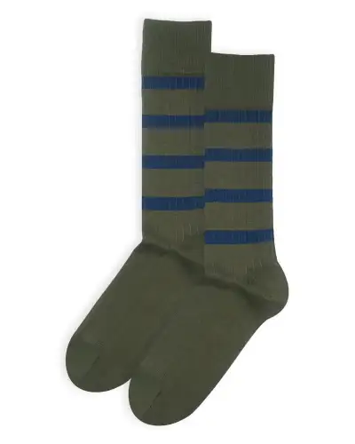 Men PEPER HAROW Old School Mens Socks - Olive £16.00
