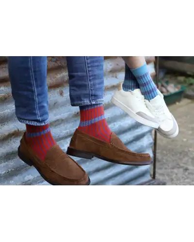 Men PEPER HAROW Old School Mens Socks - Orange £16.00