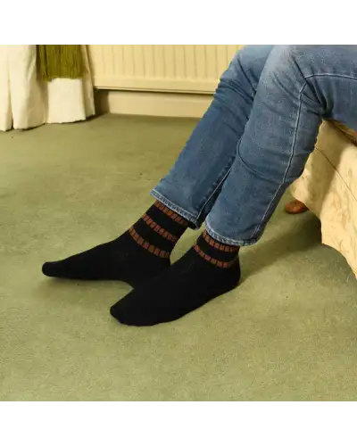Men PEPER HAROW Old School Mens Socks - Black £16.00