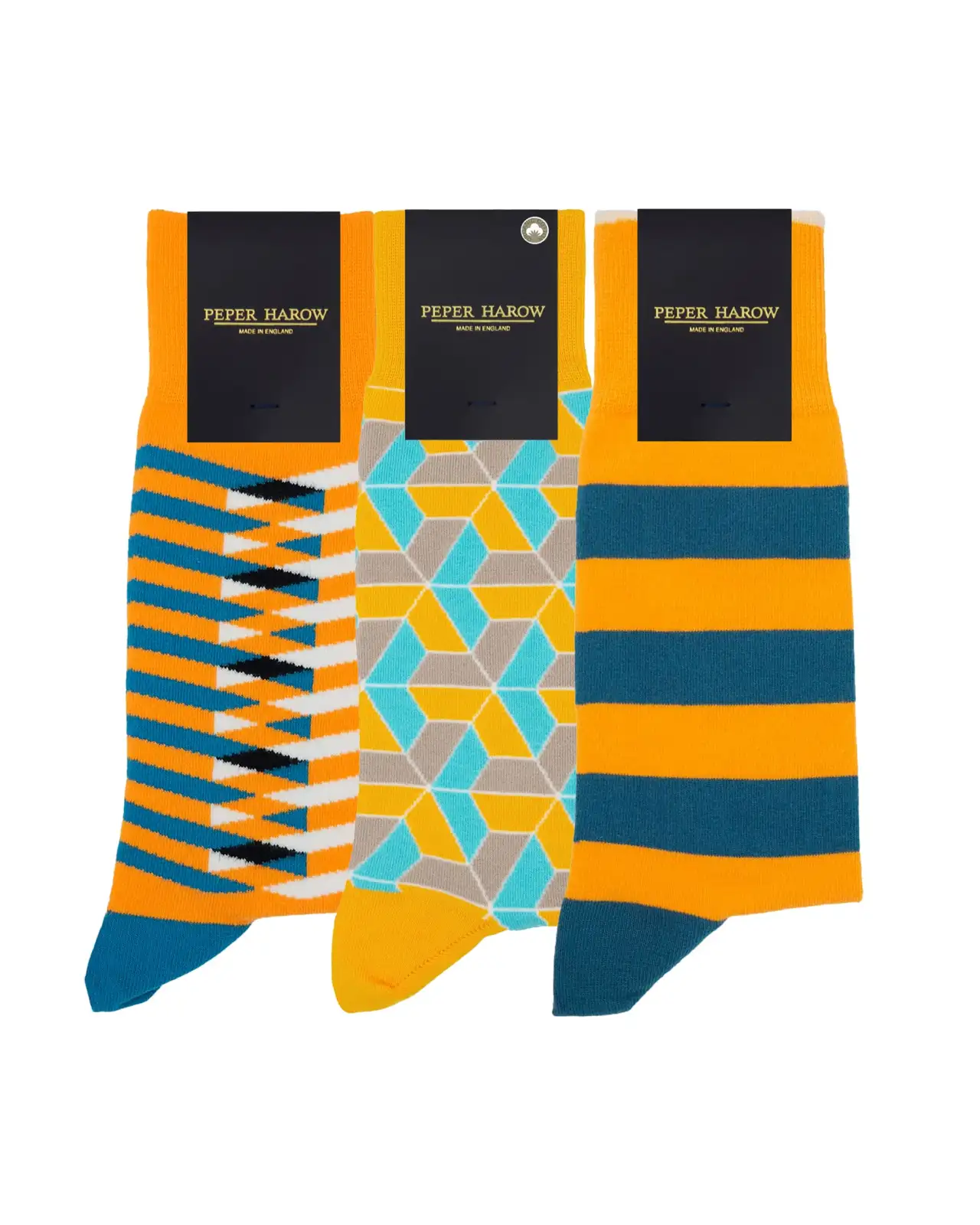 Men PEPER HAROW MenS Yellow Socks Bundle - Organic £46.00