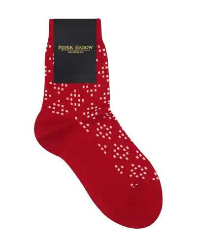 Women PEPER HAROW Soho Womens Socks - Red £15.00