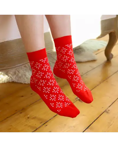 Women PEPER HAROW Soho Womens Socks - Red £15.00