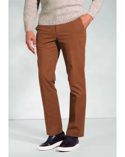 Moleskin Trousers Brook Taverner Regular Fit Kerswell Ginger Cotton Moleskin Trousers £62.00
