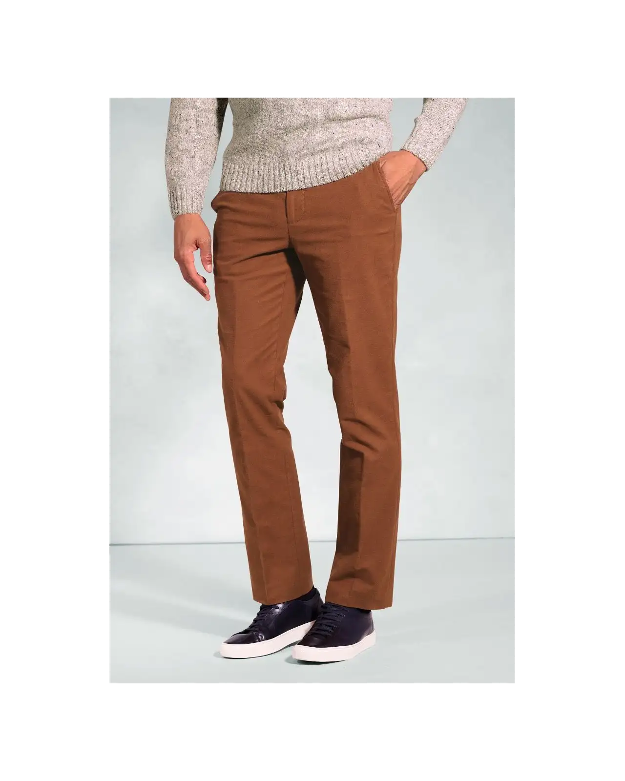 Moleskin Trousers Brook Taverner Regular Fit Kerswell Ginger Cotton Moleskin Trousers £62.00