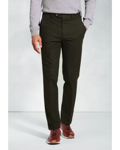Moleskin Trousers Brook Taverner Regular Fit Kerswell Olive Cotton Moleskin Trousers £62.00