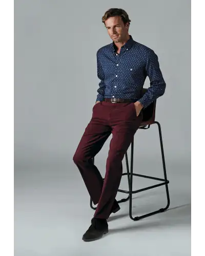 Moleskin Trousers Brook Taverner Regular Fit Kerswell Berry Cotton Moleskin Trousers £62.00