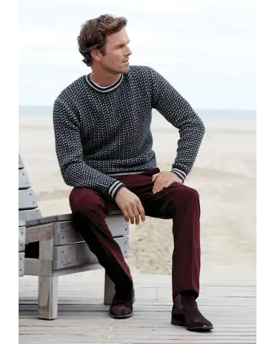 Moleskin Trousers Brook Taverner Regular Fit Kerswell Berry Cotton Moleskin Trousers £62.00