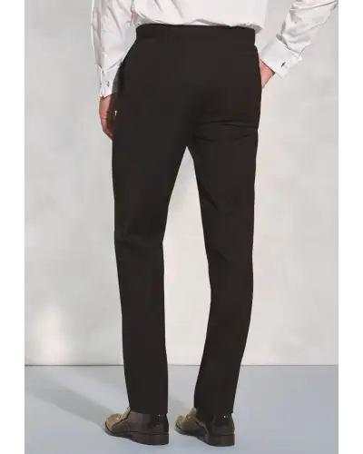 Suit Trousers Brook Taverner Tailored Fit Sapphire Black Wool Blend Dinner Suit Trousers £90.00