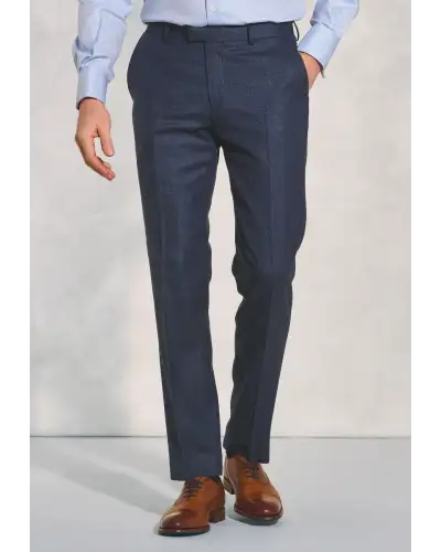 Suit Trousers Brook Taverner Tailored Fit Clifford Navy Donegal Wool Suit Trousers £90.00