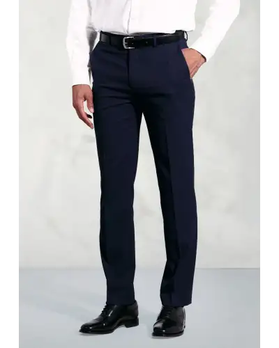 Suits Brook Taverner Tailored Fit Phoenix Navy Suit Trousers-BT-8755B £44.00
