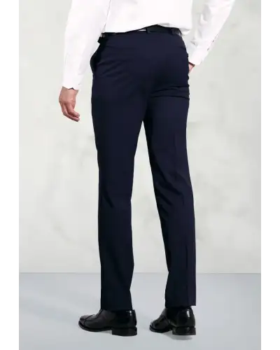 Suits Brook Taverner Tailored Fit Phoenix Navy Suit Trousers-BT-8755B £44.00