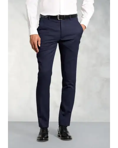 Flannel Trousers Brook Taverner Tailored Fit Olney Airforce Blue Flannel Trousers-BT-8706ET £71.00
