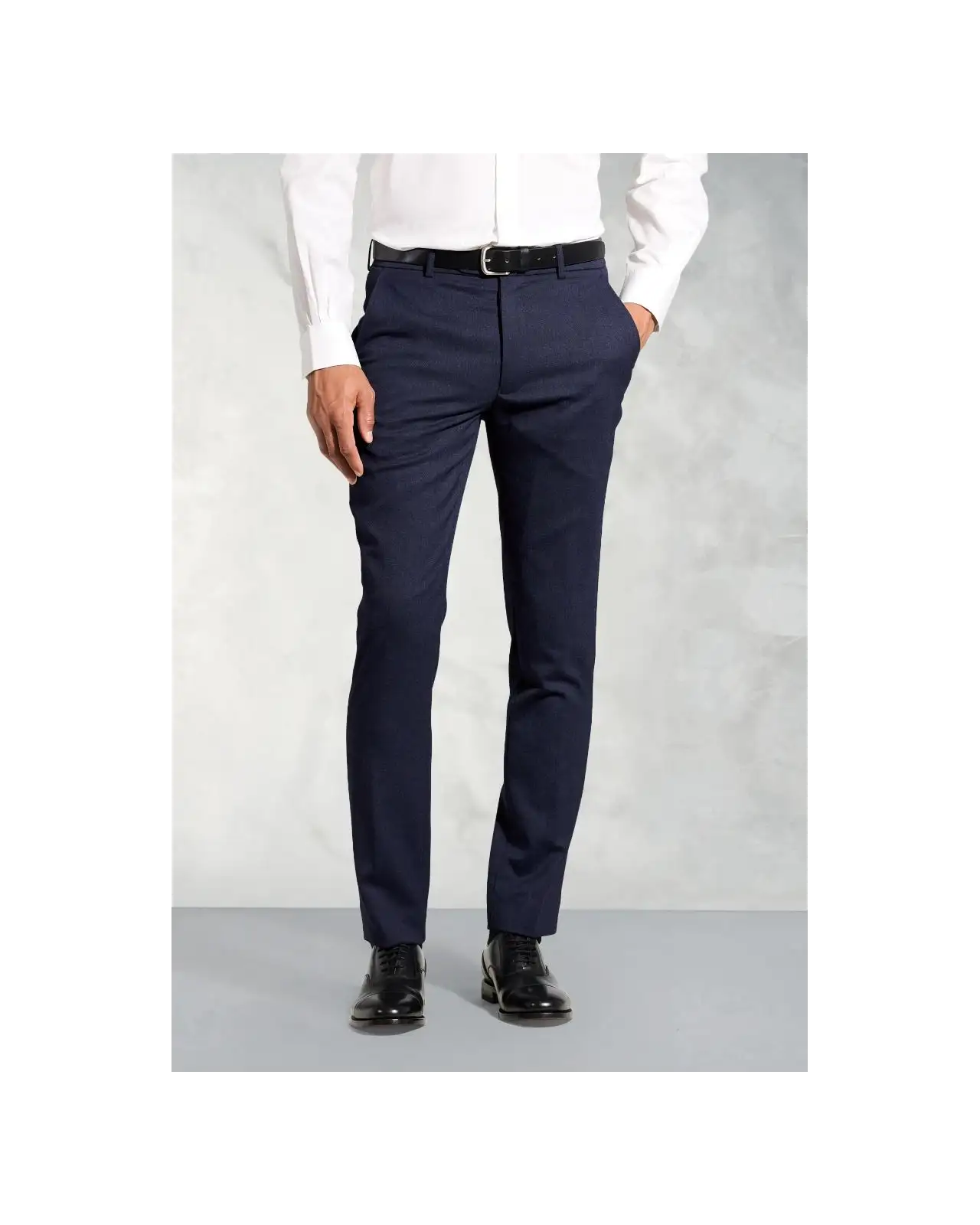 Flannel Trousers Brook Taverner Tailored Fit Olney Airforce Blue Flannel Trousers-BT-8706ET £71.00