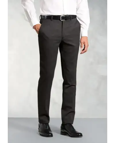 Trousers Brook Taverner Tailored Fit Olney Charcoal Flannel Trousers £71.00