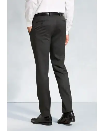 Trousers Brook Taverner Tailored Fit Olney Charcoal Flannel Trousers £71.00