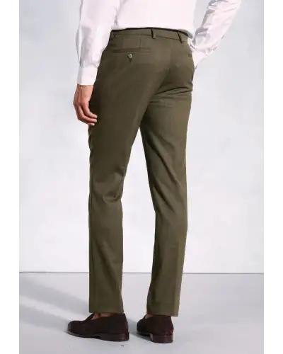 BT-8706B Brook Taverner Regular Fit Olney Olive Flannel Trouser-BT-8706B £71.00