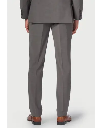 Trousers Brook Taverner Tailored Fit Cassino Grey Washable Suit Trousers-BT-8655G £63.00