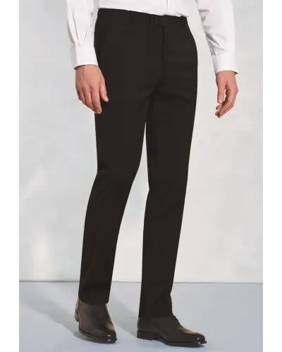 Trousers Brook Taverner Tailored Fit Cassino Black Washable Suit Trousers £63.00