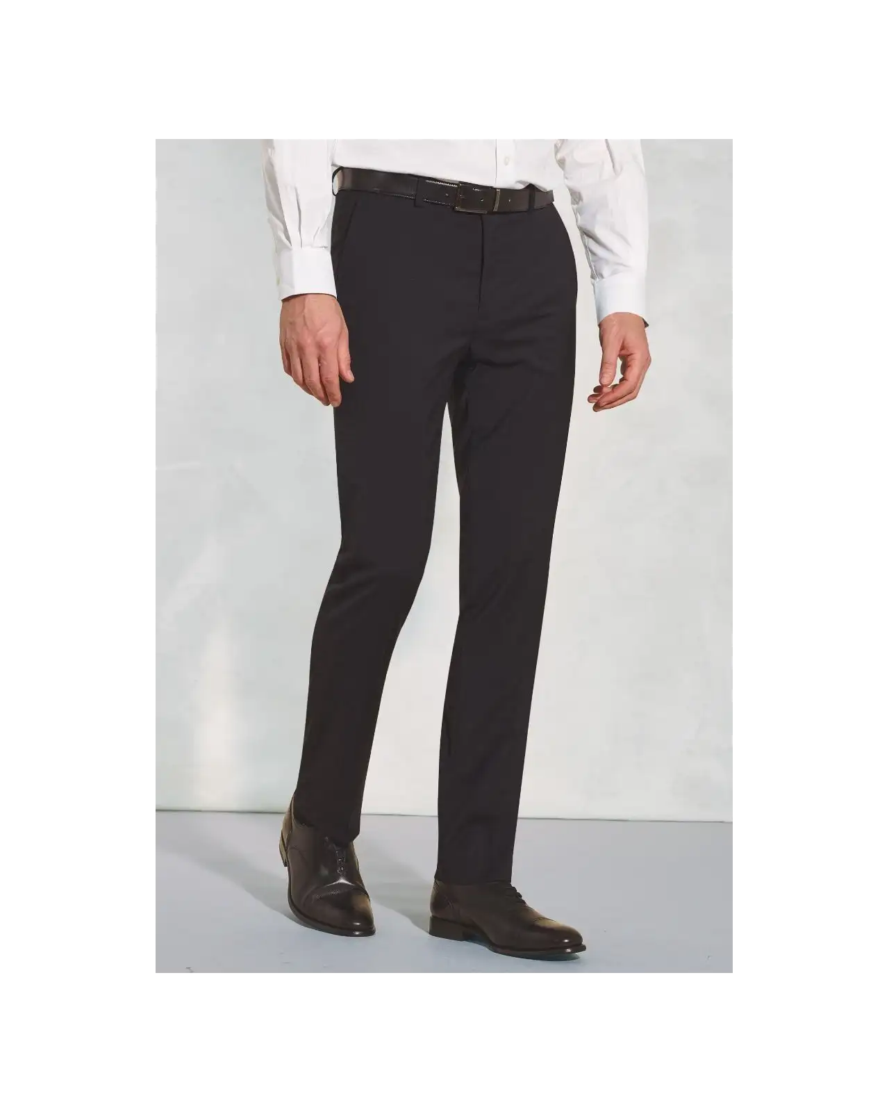 Suits Brook Taverner Tailored Fit Cassino Charcoal Washable Suit Trousers-BT-8655C £63.00