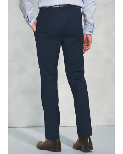 Suits Brook Taverner Tailored Fit Cassino Navy Washable Suit Trousers £63.00