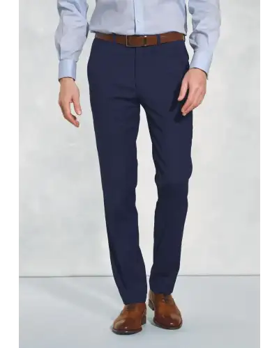 Suits Brook Taverner Tailored Fit Avalino Mid Blue Suit Trousers £63.00