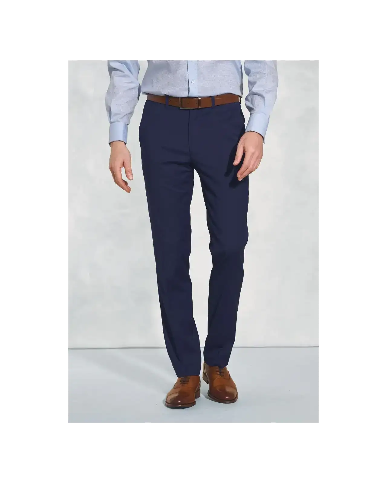 Suits Brook Taverner Tailored Fit Avalino Mid Blue Suit Trousers £63.00
