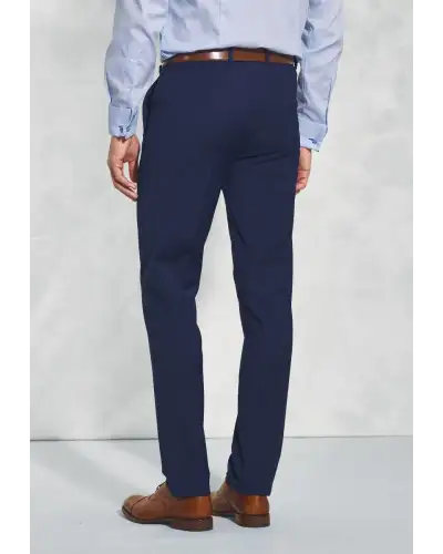 Suits Brook Taverner Tailored Fit Avalino Mid Blue Suit Trousers-BT-8387H £63.00
