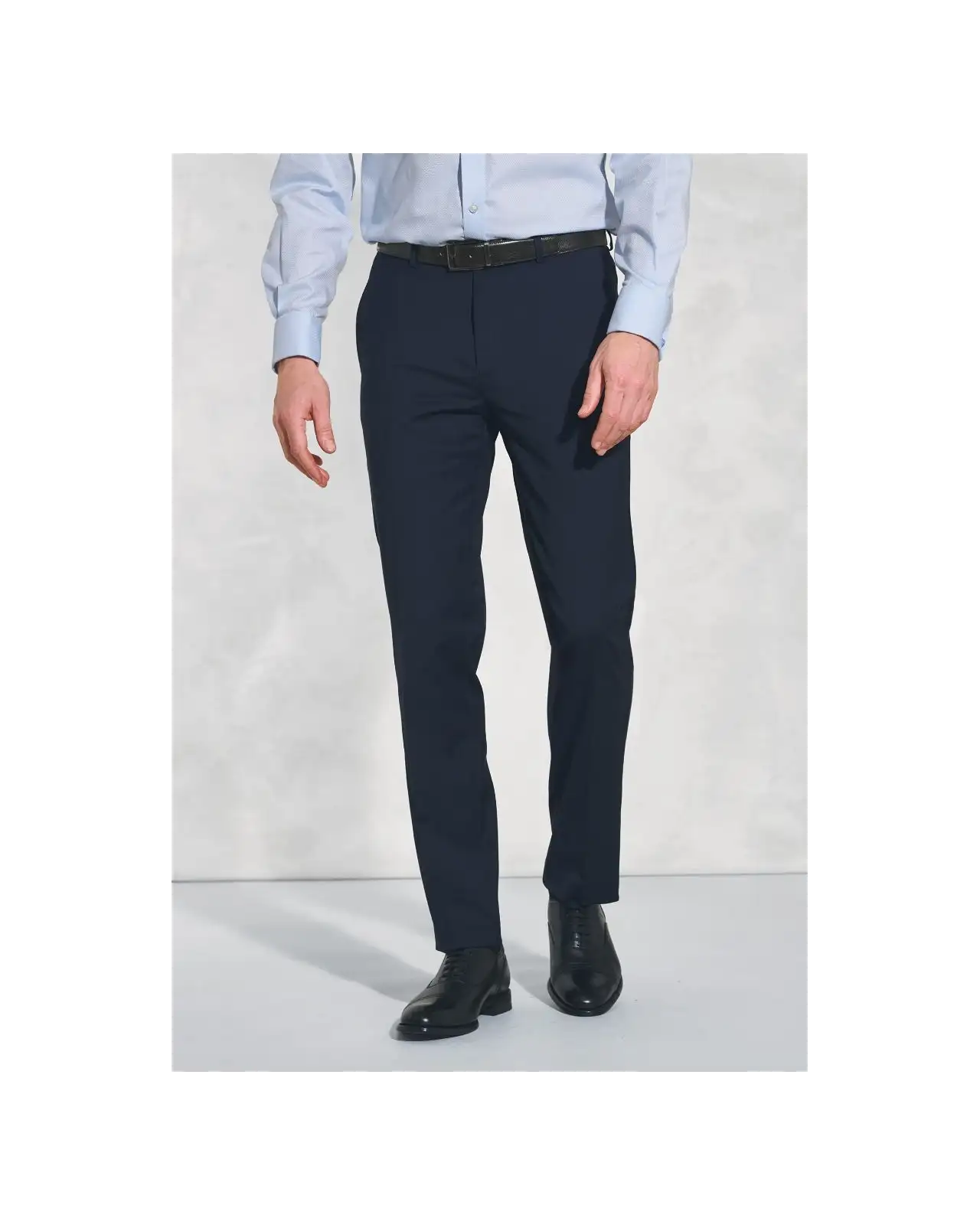 Trousers Brook Taverner Tailored Fit Avalino Navy Suit Trousers-BT-8387A £63.00