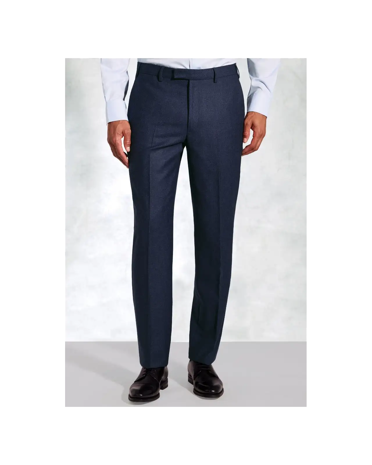 Suit Trousers Brook Taverner Tailored Fit Scott Navy Italian Wool Suit Trousers-BT-8069AT £135.00