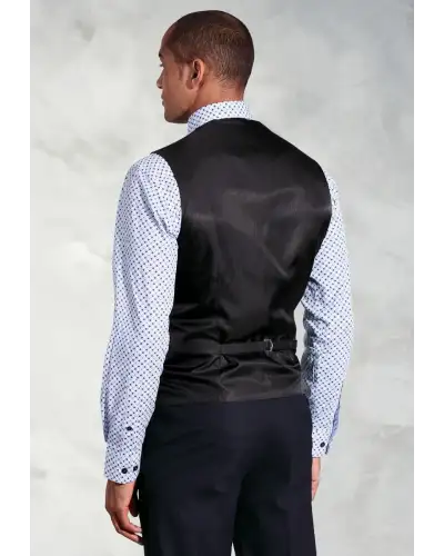 Three Piece Suits Brook Taverner Tailored Fit Navy Waistcoat-BT-1539A £44.00