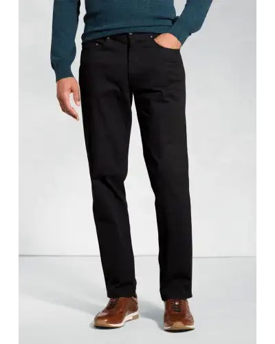 Jeans Brook Taverner Tailored Fit Brunswick Black Stretch Cotton Chinos Jean-BT-8902D £45.00