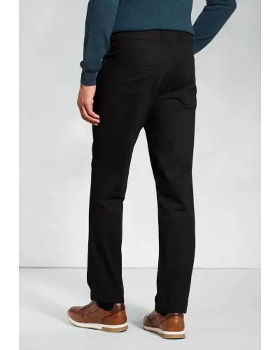 Jeans Brook Taverner Tailored Fit Brunswick Black Stretch Cotton Chinos Jean-BT-8902D £45.00