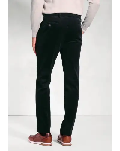 Corduroy Trousers Brook Taverner Regular Fit Ellroy Black Corduroy Trouser-BT-8689G £54.00