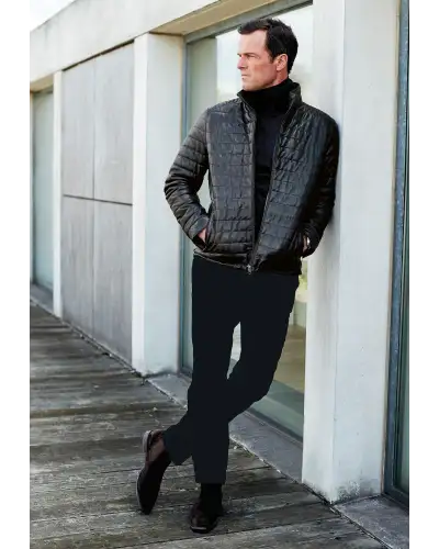 Corduroy Trousers Brook Taverner Regular Fit Ellroy Black Corduroy Trouser-BT-8689G £54.00