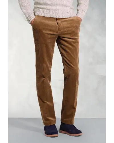 Corduroy Trousers Brook Taverner Regular Fit Ellroy Ginger Corduroy Trouser-BT-8689F £54.00