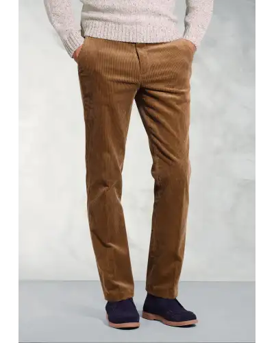 Corduroy Trousers Brook Taverner Regular Fit Ellroy Ginger Corduroy Trouser-BT-8689F £54.00