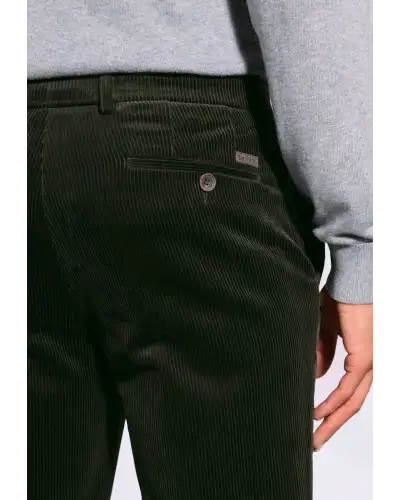 Corduroy Trousers Brook Taverner Regular Fit Ellroy Olive Corduroy Trouser-BT-8689D £54.00
