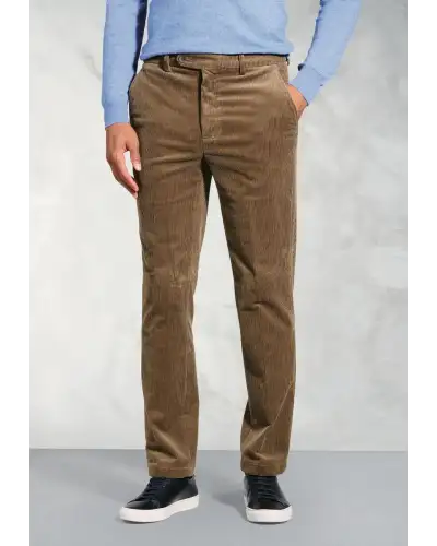 Corduroy Trousers Brook Taverner Regular Fit Ellroy Camel Corduroy Trouser-BT-8689B £54.00