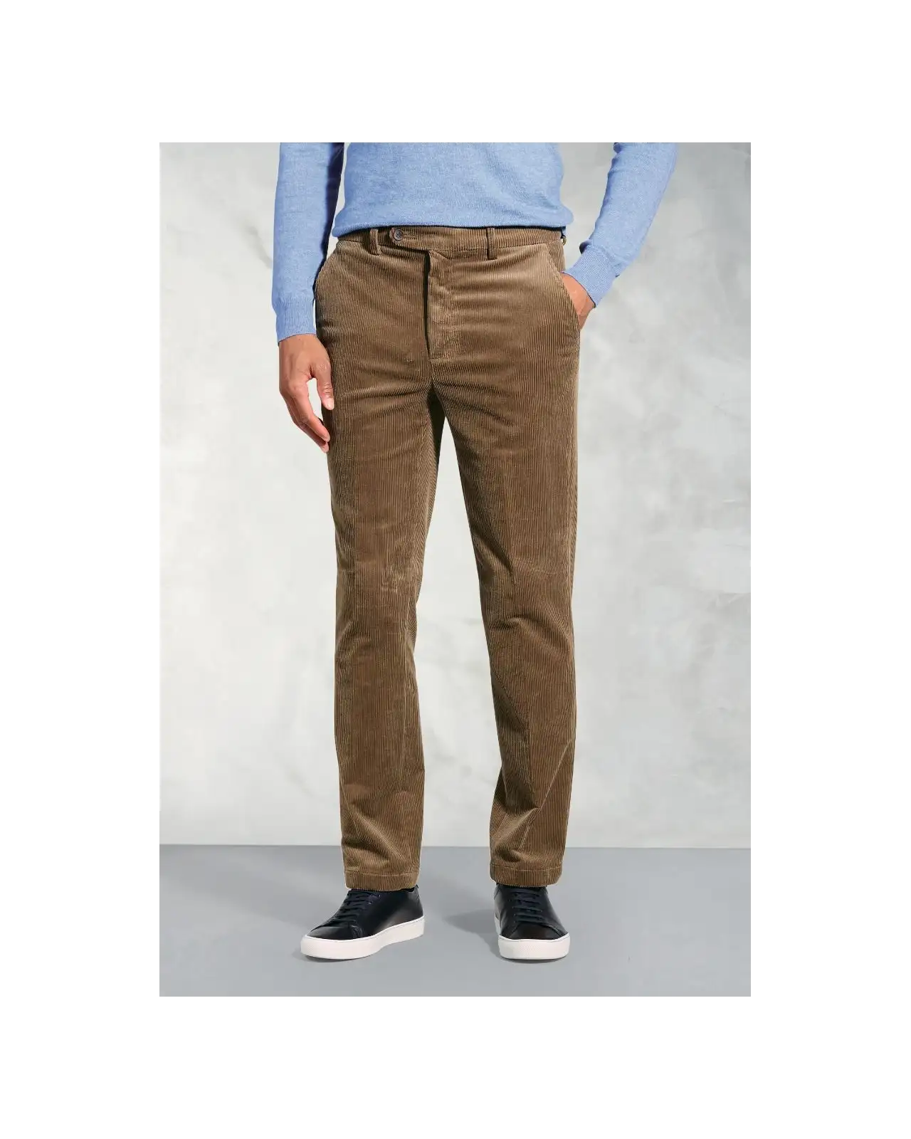 Corduroy Trousers Brook Taverner Regular Fit Ellroy Camel Corduroy Trouser-BT-8689B £54.00
