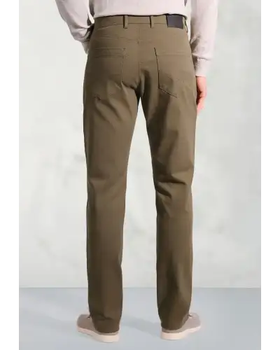 Trousers Brook Taverner Tailored Fit Fredericks Sand 5 Pocket Italian Twill Stretch Cotton Trousers £62.00
