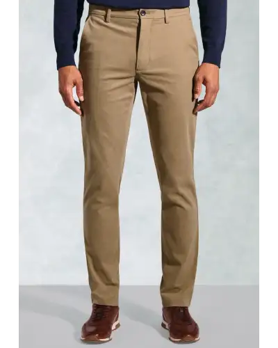 Fit Trousers Brook Taverner Regular Fit Bolt Sand Italian Fine Twill Stretch Cotton Chinos-BT-8063CR £62.00