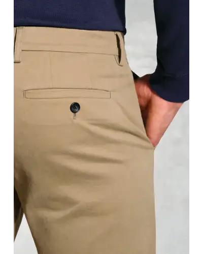 Fit Trousers Brook Taverner Regular Fit Bolt Sand Italian Fine Twill Stretch Cotton Chinos-BT-8063CR £62.00