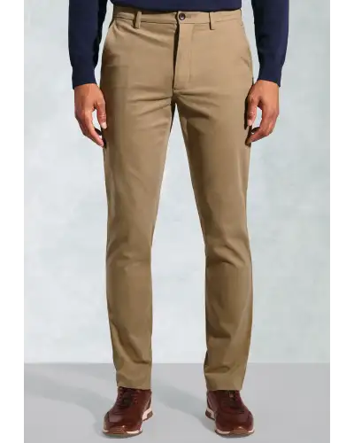 Fit Trousers Brook Taverner Regular Fit Bolt Sand Italian Fine Twill Stretch Cotton Chinos £62.00