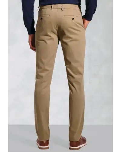 Fit Trousers Brook Taverner Regular Fit Bolt Sand Italian Fine Twill Stretch Cotton Chinos £62.00