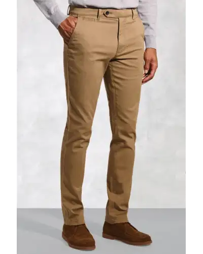 Fit Trousers Brook Taverner Tailored Fit Christie Sand Cavalry Twill Stretch Cotton Trousers £54.00