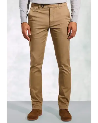 Fit Trousers Brook Taverner Regular Fit Christie Sand Cavalry Twill Stretch Cotton Trousers £54.00