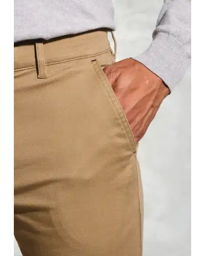 Fit Trousers Brook Taverner Regular Fit Christie Sand Cavalry Twill Stretch Cotton Trousers £54.00