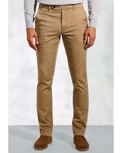 Fit Trousers Brook Taverner Regular Fit Christie Sand Cavalry Twill Stretch Cotton Trousers £54.00