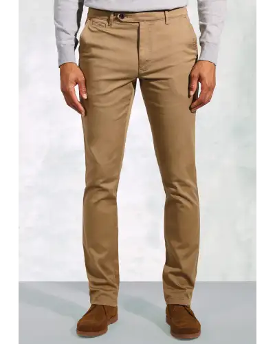 Fit Trousers Brook Taverner Regular Fit Christie Sand Cavalry Twill Stretch Cotton Trousers-BT-8062ER £54.00