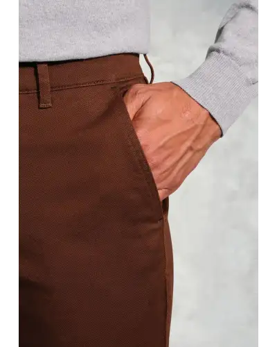 Fit Trousers Brook Taverner Regular Fit Christie Rust Cavalry Twill Stretch Cotton Trousers-BT-8062DR £54.00